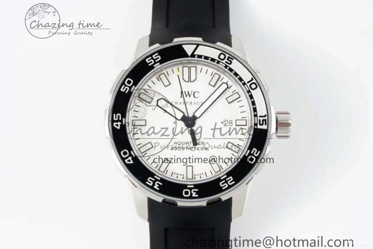 MIROTIME 0228 Premium Aquatimer Automatic SS RSF 1:1 Best Edition White Black Dial on Black Rubber Strap A 7067